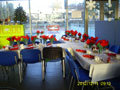 The Pavilion Caf� set up for lunch